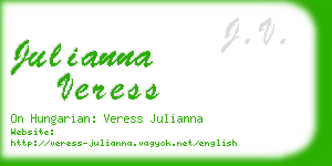 julianna veress business card